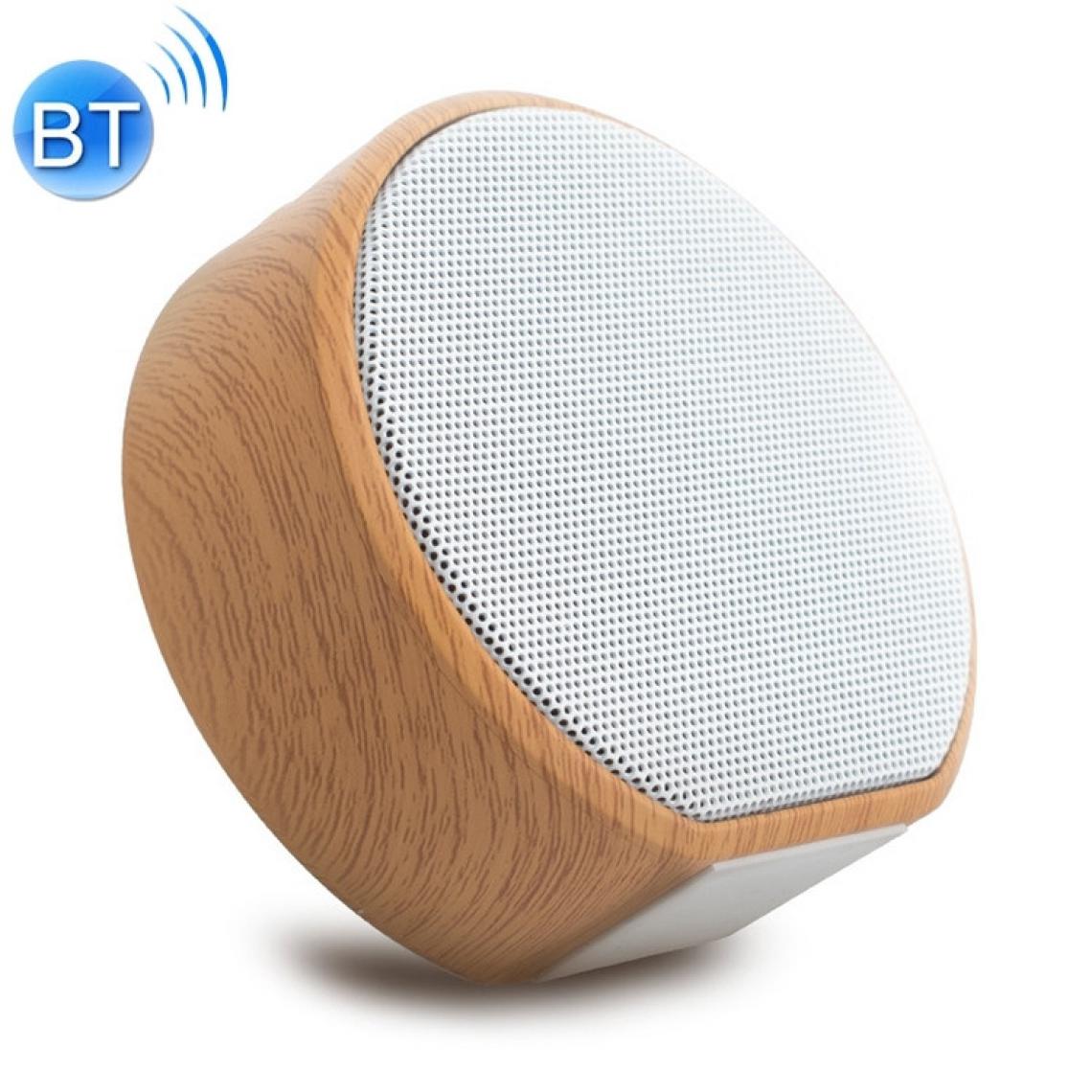 Wewoo - Enceinte Bluetooth A60 Portable Wood Grain sans fil haut-parleur Mini Subwoofer Voice Box blanc - Enceintes Hifi