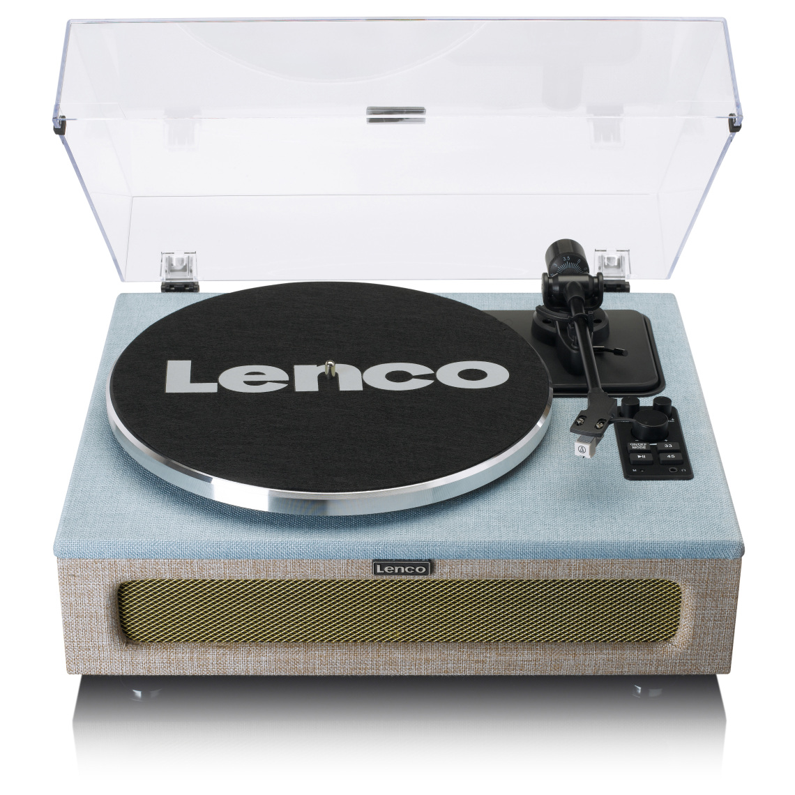 Lenco - Platine vinyle avec 4 haut-parleurs incorporés LS-440BUBG Blue-Taupe - Platine