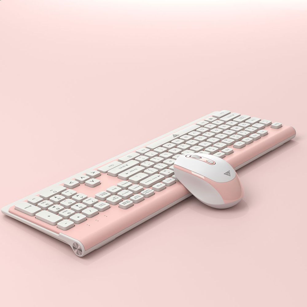 Generic - Ensemble clavier et souris sans fil 2.4G pour bureau à domicile sans fil ultra-mince - Rose - Souris