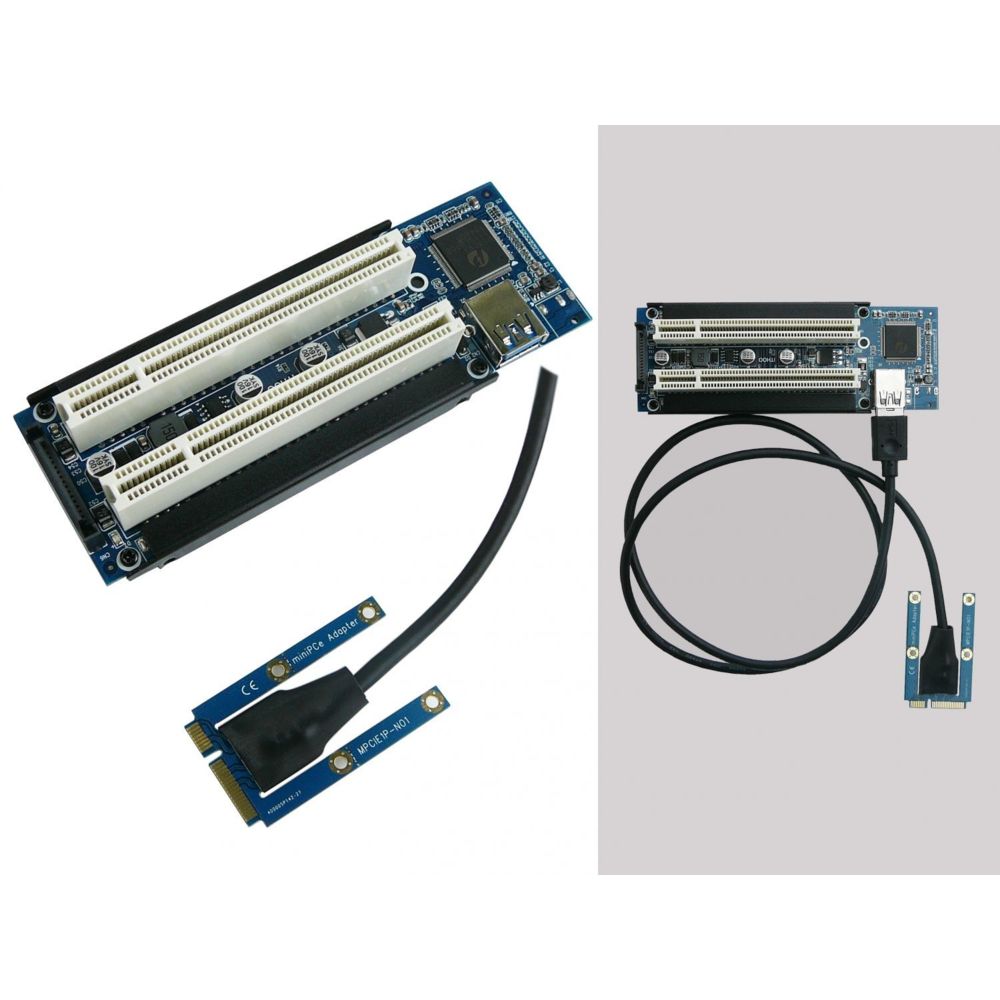 Kalea-Informatique - Riser convertisseur MiniPCIe vers PCI 2 ports PCI 32 Bits 2 ports PCI 32 Bits - Accessoires SSD