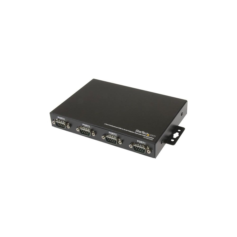 Startech - StarTech.com Adaptateur professionnel USB vers 4 ports série avec alimentation secteur - Hub