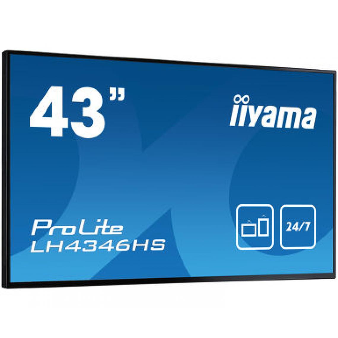 Iiyama - Ecran 43 pouces Full HD ProLite LH4346HS-B1 Android OS interactif intégré - Moniteur PC