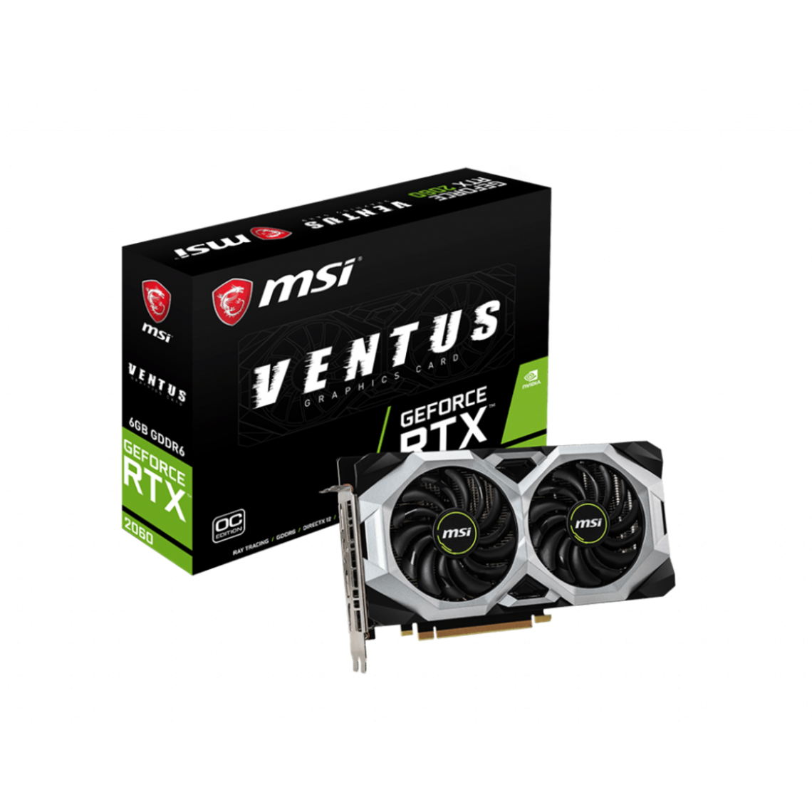 Msi - GeForce RTX 2060 VENTUS GP OC - Carte Graphique NVIDIA