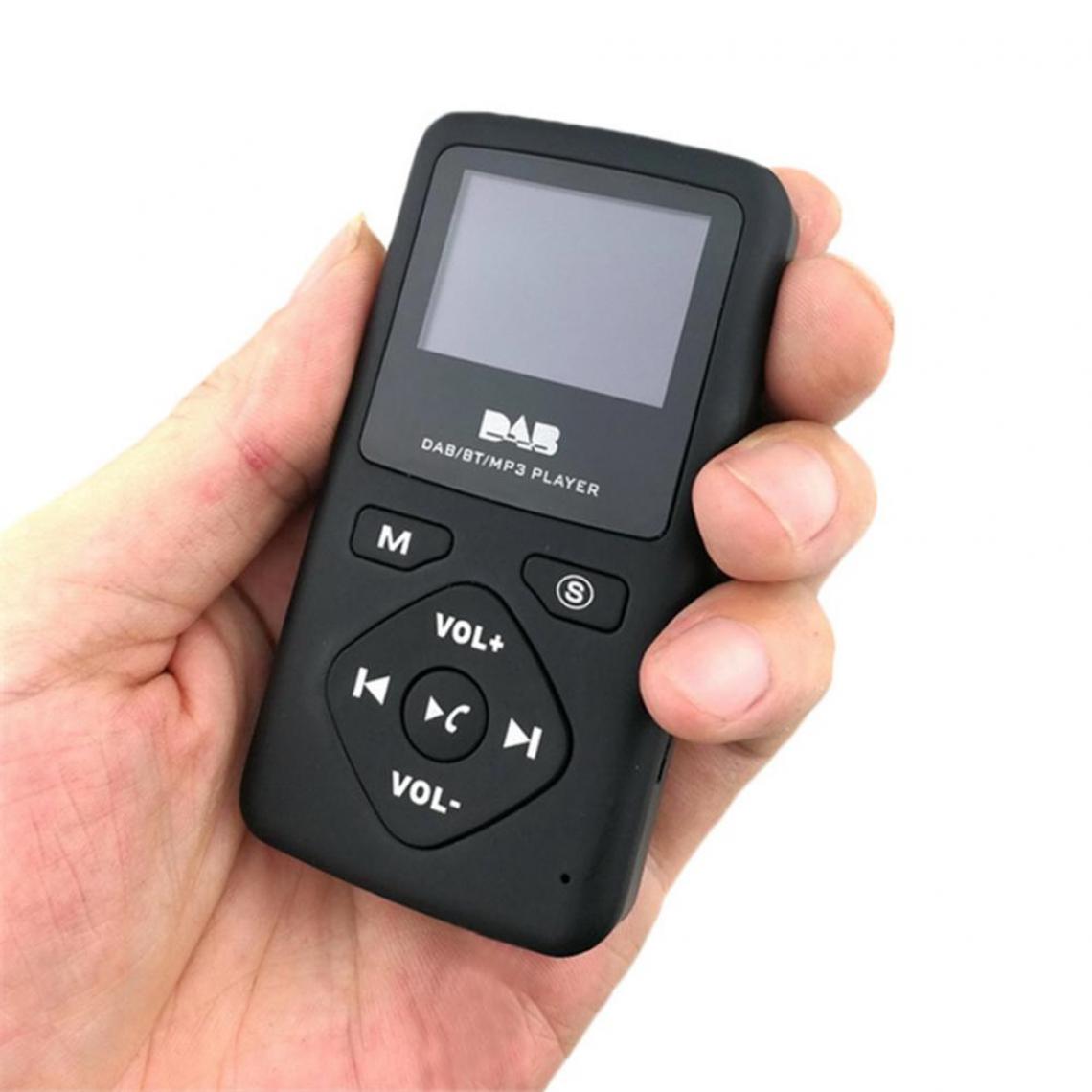 Universal - Portable Pocket Radio Digital Bluetooth MP3 Player for Randing Walking Sports with Headphones 174.928MHz 239.2MHz |(Le noir) - Radio