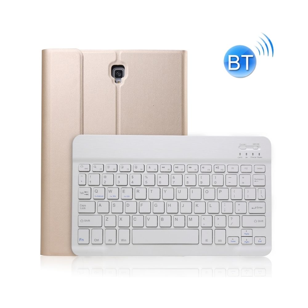 Wewoo - Étui ultra-mince en cuir avec clavier Bluetooth pour Galaxy Tab S4 10.5 T830 / T835, avec support (Or) - Clavier