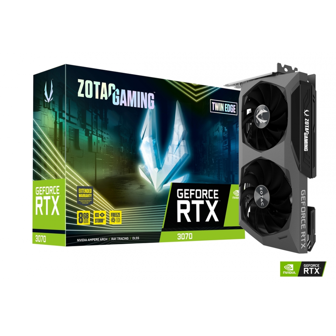 Zotac - GeForce RTX 3070 - Twin Edge LHR - 8 Go - Carte Graphique NVIDIA
