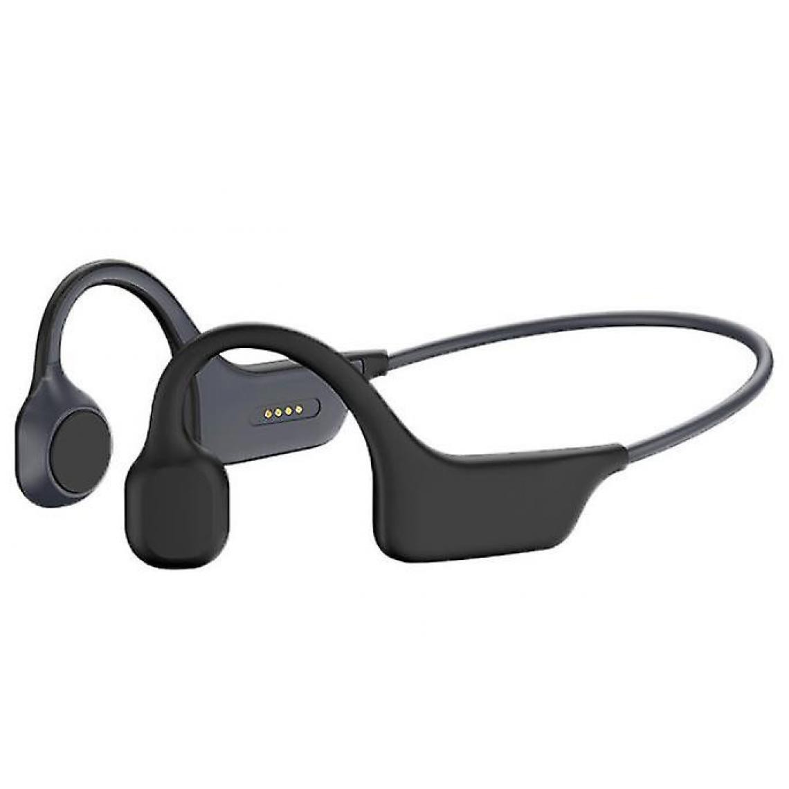 Universal - Casque Bluetooth à conduction osseuse, bouchon d'oreille sans fil, casque Bluetooth intelligent, mouvement (noir) - Micro-Casque