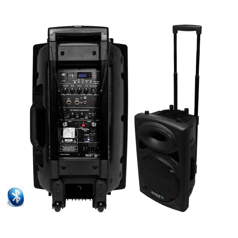 Ibiza Sound - Enceinte Active SONO DJ Ibiza PORT12VHF-BT USB SD Bluetooth - Pack Enceintes Home Cinéma