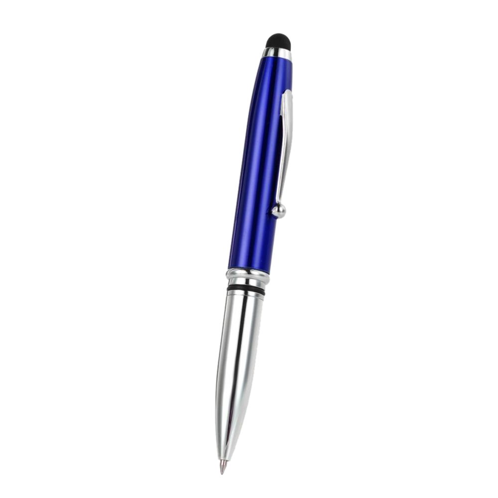 marque generique - Stylet capacitif et stylo à bille 3 en 1 avec led ultra lumineux, bleu clair - Clavier
