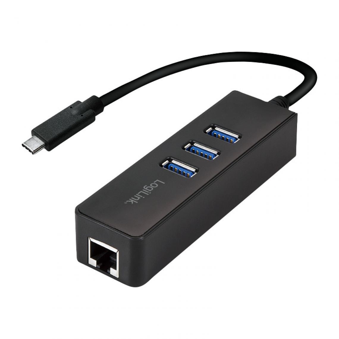 Logilink - LogiLink Adaptateur USB 3.0 vers Gigabit, Hub USB 3 ports () - Hub