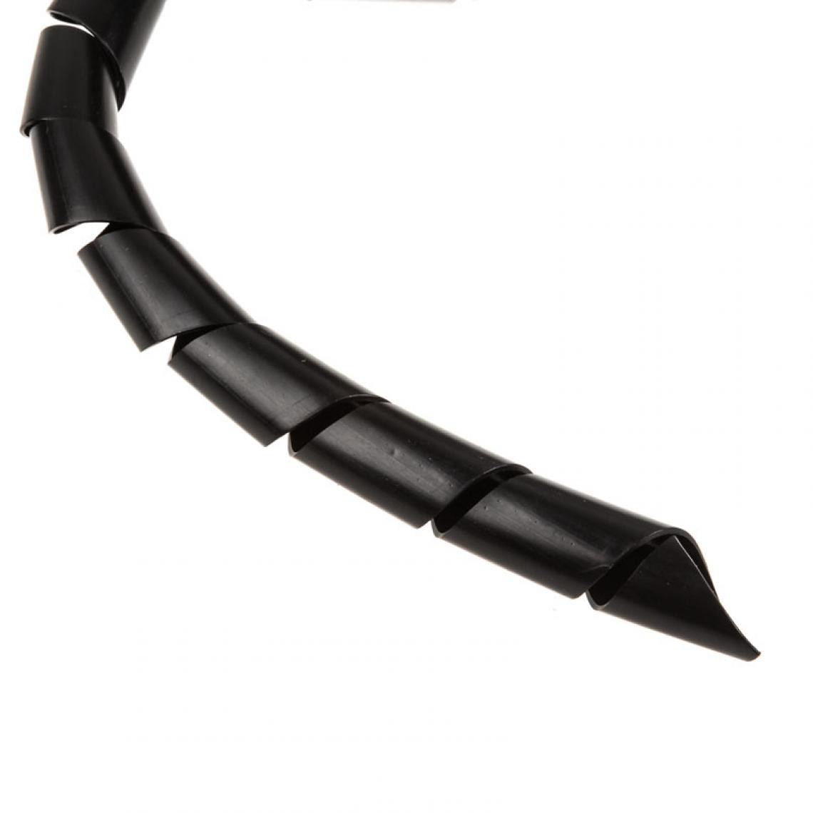 Inline - Spiralband, 25mm x 10m, noir - Tuyau watercooling