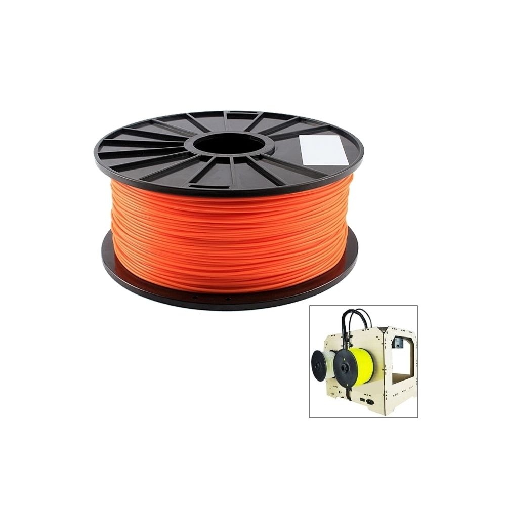 Wewoo - Filaments d'imprimante 3D fluorescents PLA Orange 1,75 mm, environ 345m - Imprimante 3D