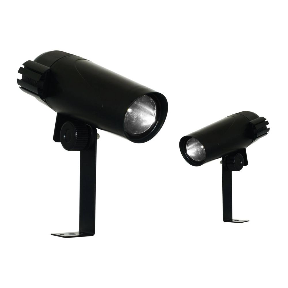 Beamz - Lot de 2 projecteurs à LEDs blanches 1x6W - Angle 8° - Etrier de montage - BeamZ PS6W - Packs DJ