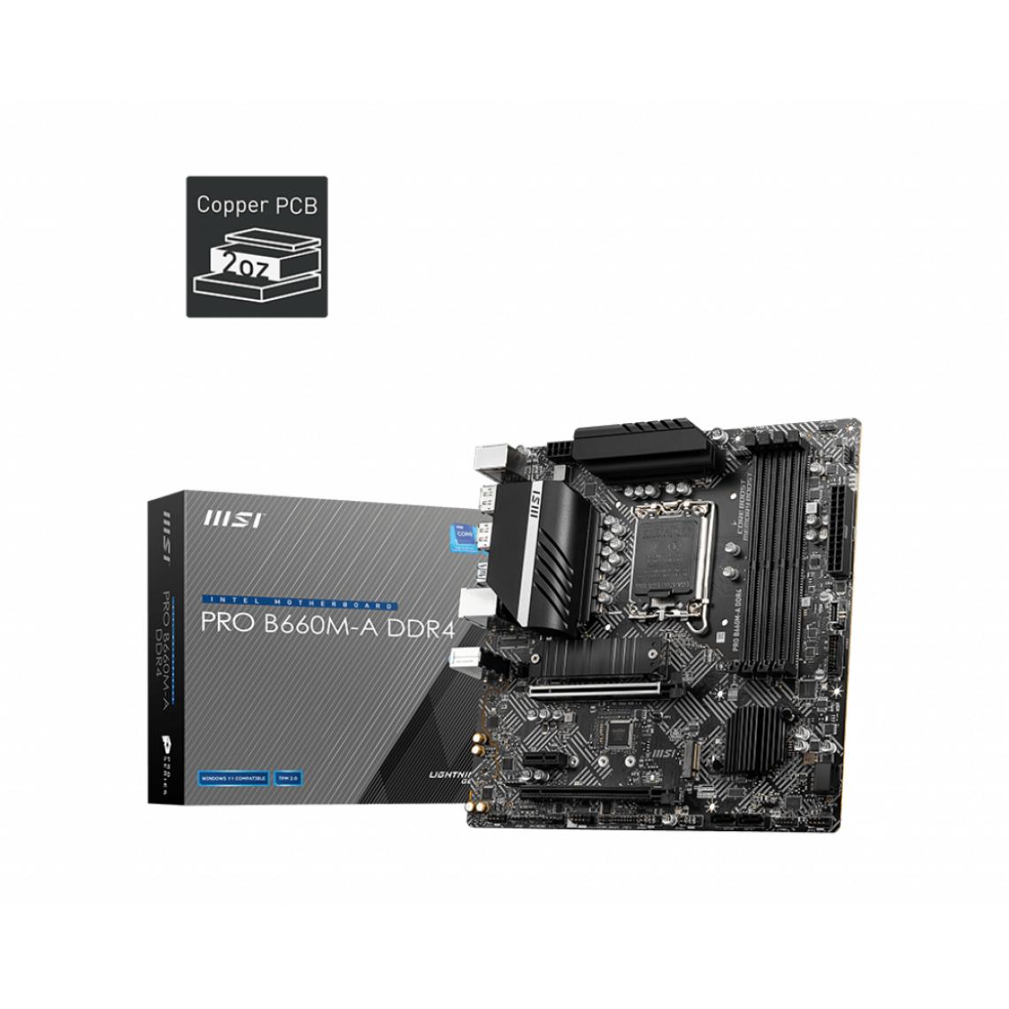 Msi - MSI PRO H610M-G DDR4 motherboard - Carte mère Intel