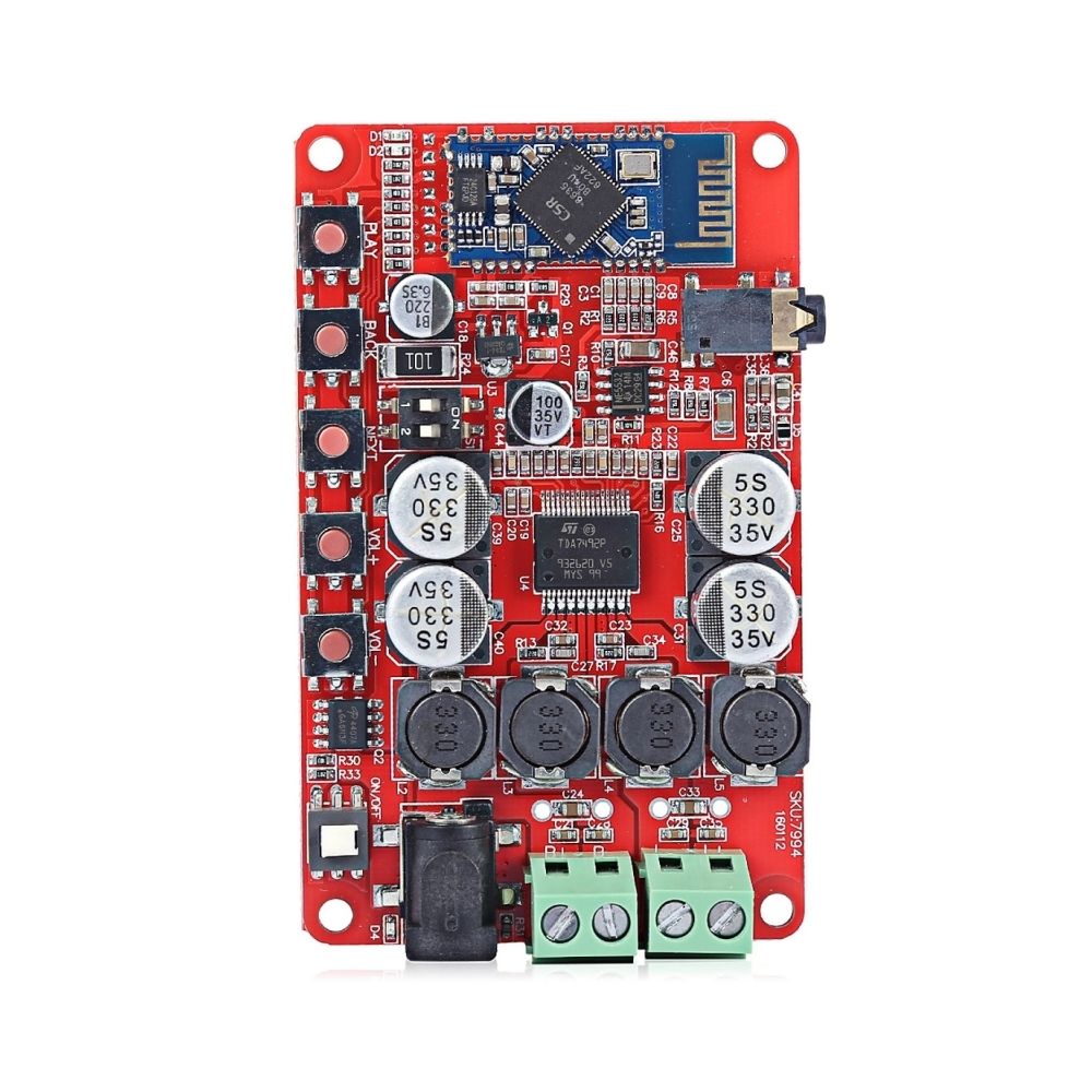 Wewoo - Composant Arduino LDTR - WG0068 TDA7492P CSR8635 25W + 25W sans fil Bluetooth 4.0 Audio Amplificateur Récepteur Conseil - Accessoires alimentation
