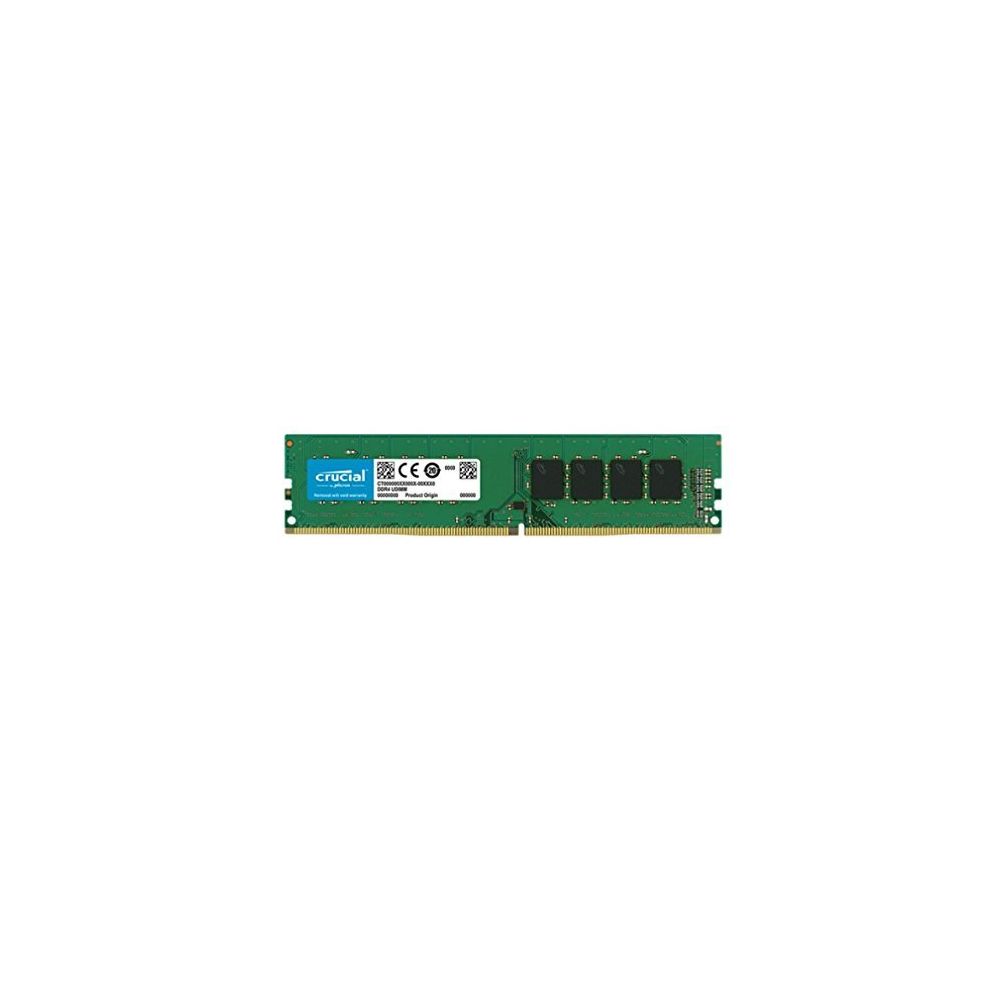 Crucial - Crucial DDR4 8GB 2666MHz PC4-21300 CL19 SR x8 Unbuffered DIMM 288pin (CT8G4DFS8266) - RAM PC Fixe