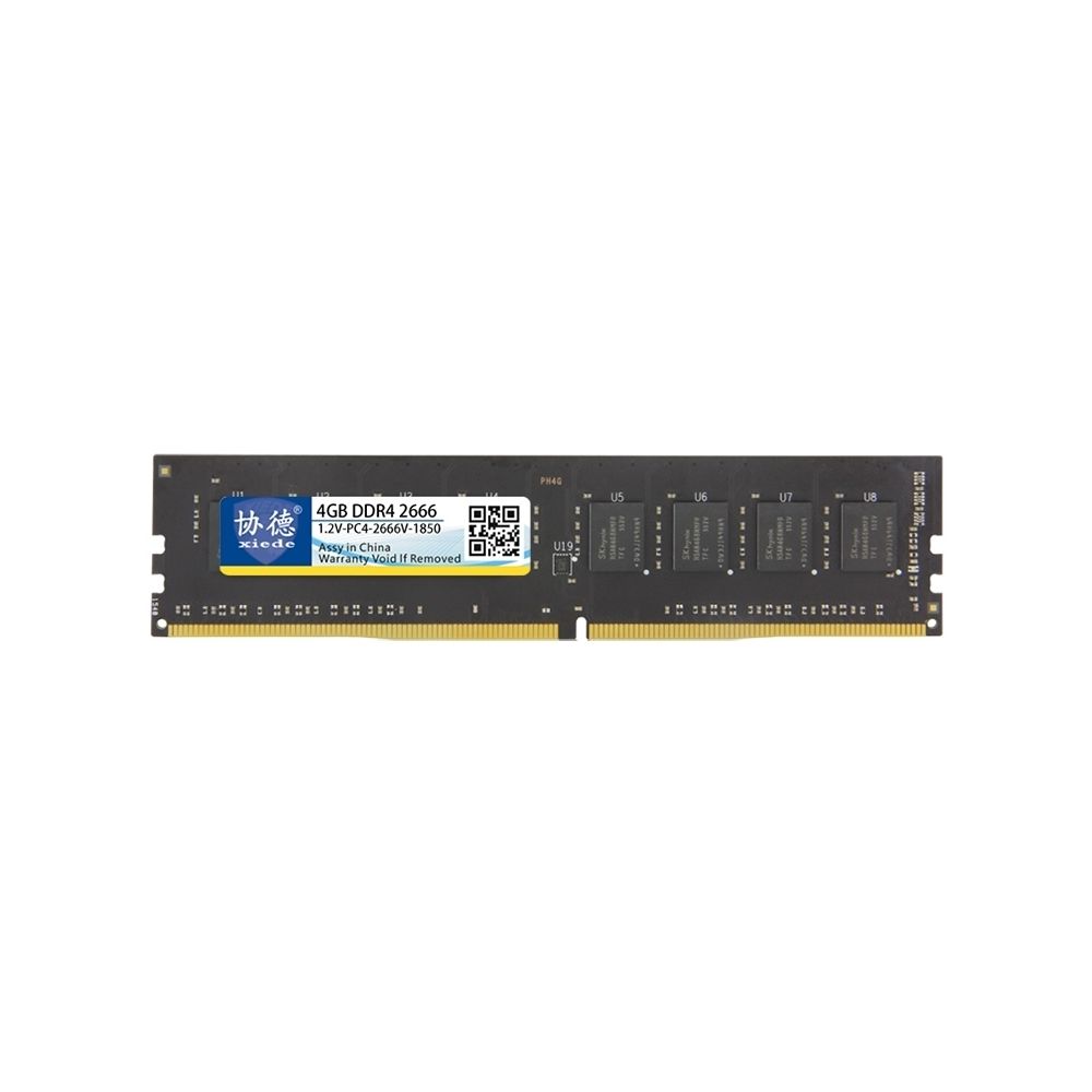 Wewoo - Mémoire vive RAM DDR4 2666 MHz 4 Go Module de à compatibilité totale pour PC bureau - RAM PC Fixe