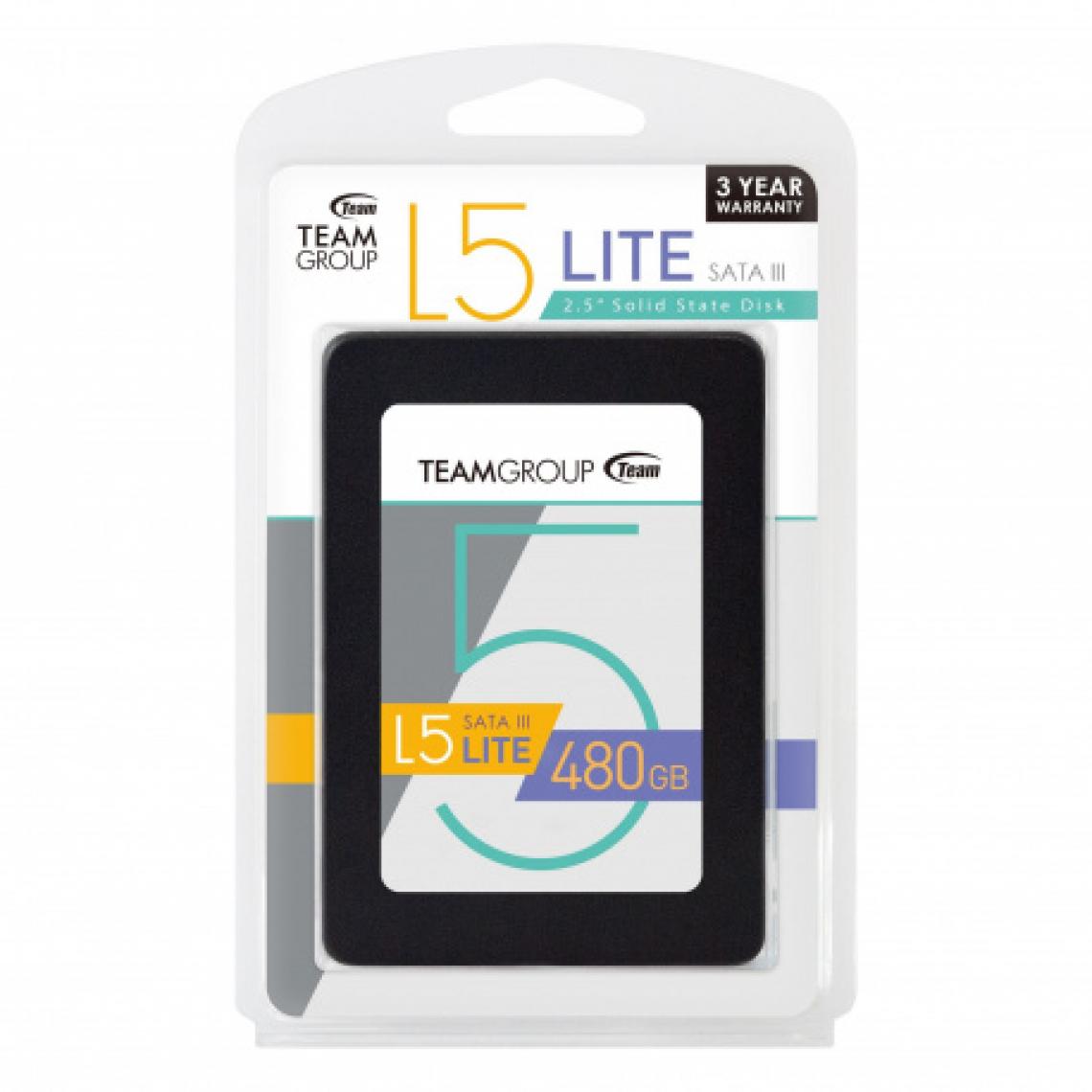 Team Group - L5 Lite Series 2 5 pouces SSD SATA 6G - 480 Go - SSD Interne