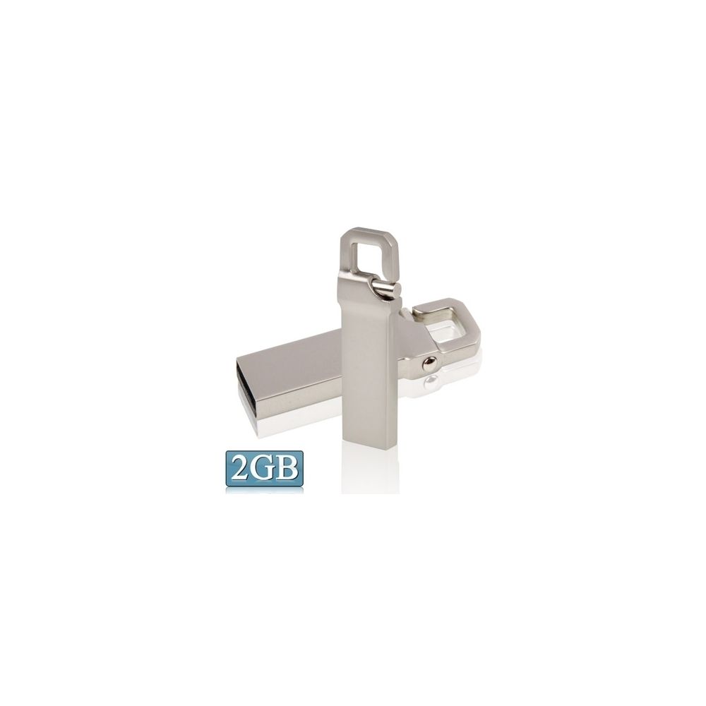 Wewoo - Clé USB Disque flash métallique de 2 Go de style porte-clés USB 2.0 - Clés USB