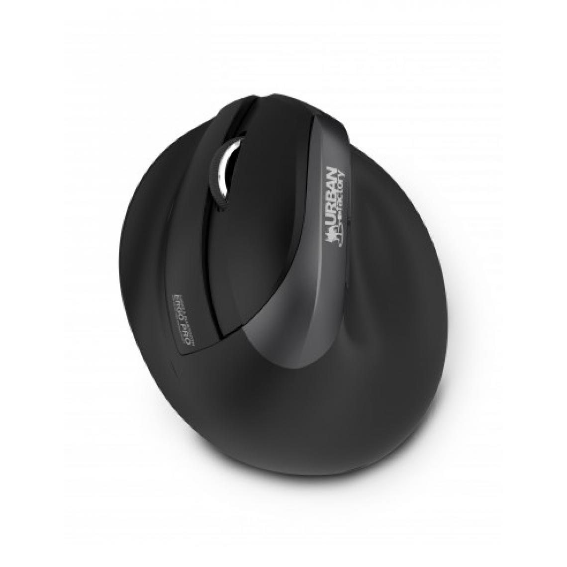 Urban Factory - Ergo Mouse Bluetooth Ergo Mouse Bluetooth 2.4Ghz and wired USB 1000mAh rechargeable battery in USB-C using the included cable - Souris