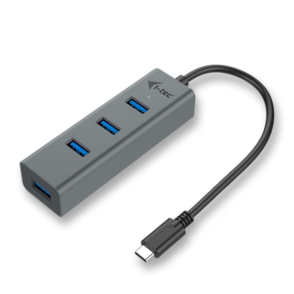 I-Tec - i-tec Metal USB-C Concentrateur Ethernet HUB à 4 ports - Hub