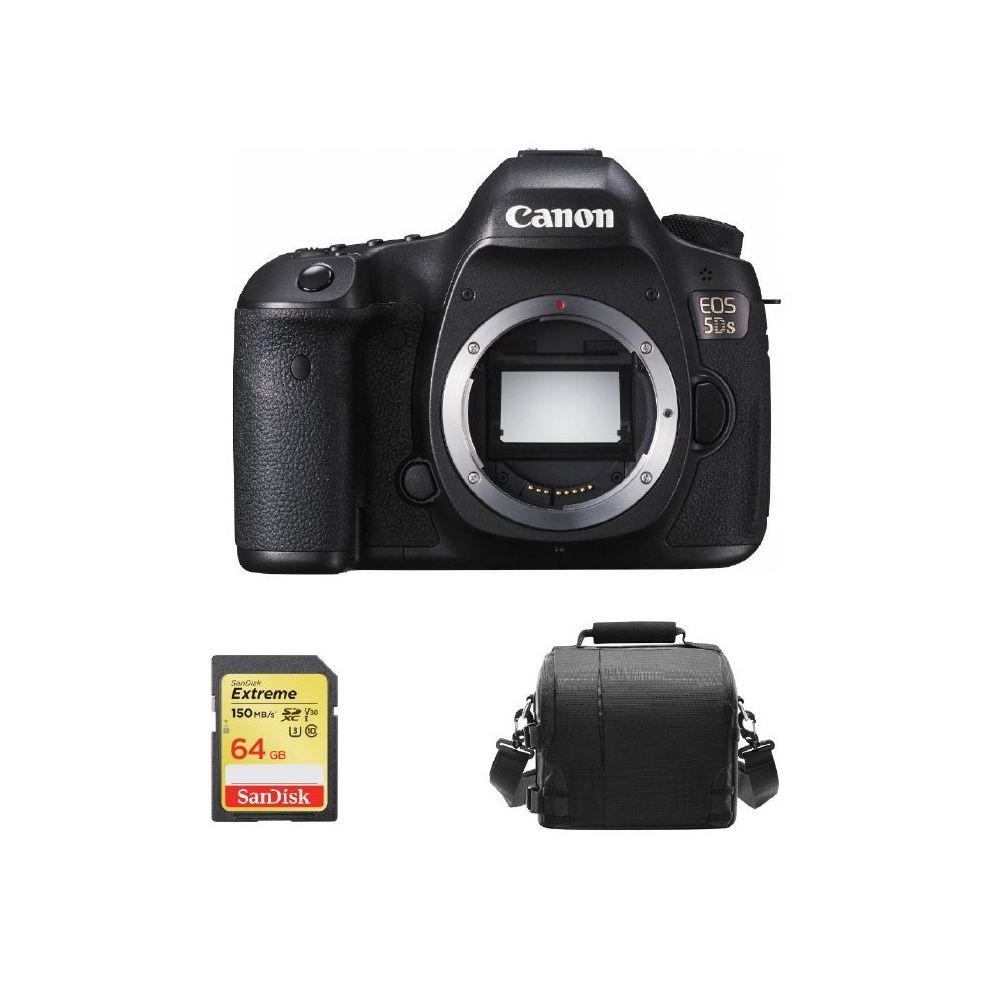 Canon - CANON EOS 5DS Body + 64GB SD card + camera Bag - Reflex Grand Public