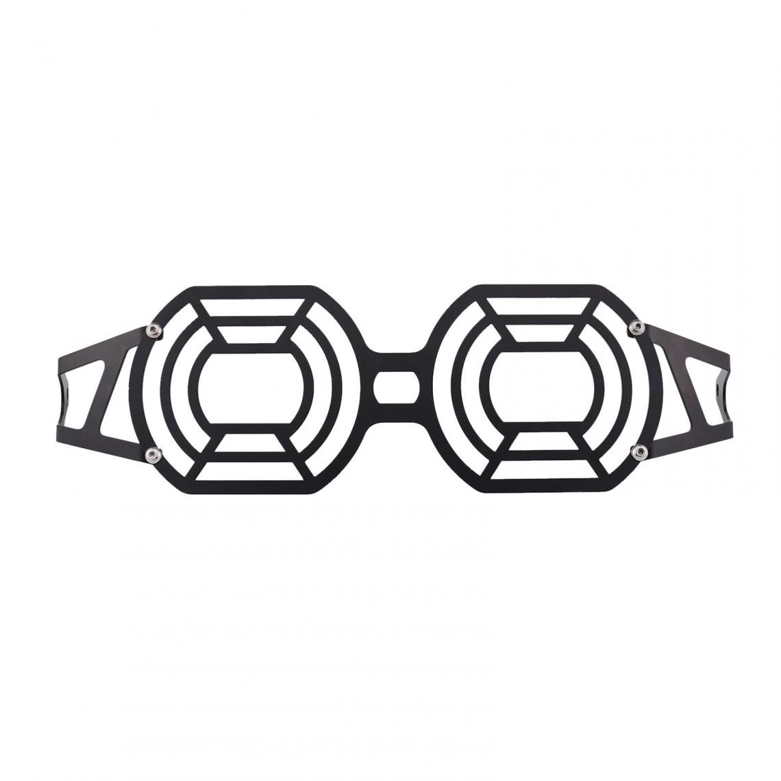 marque generique - Couverture de grille de phare de moto en métal 7 - Néon PC