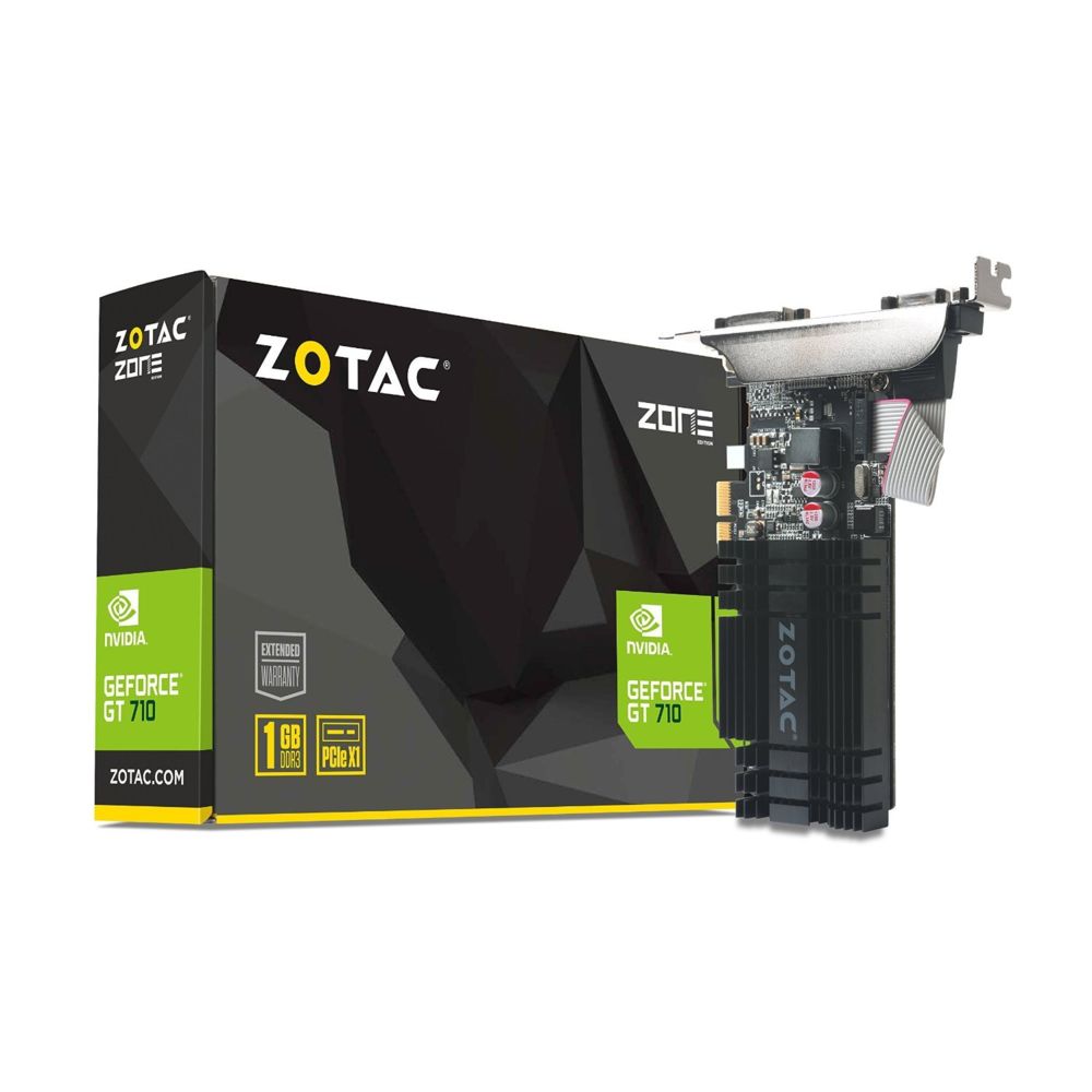 Zotac - ZOTAC GeForce GT 710,1024 MB DDR3 - Carte Graphique NVIDIA
