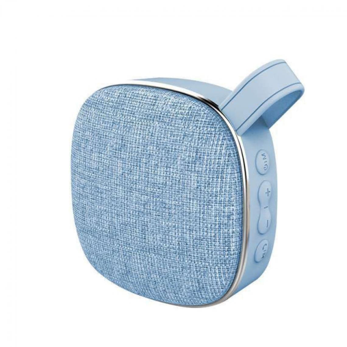 Universal - Haut-parleur Bluetooth portable en tissu Support USB extérieur Carte TF Subwoofer stéréo Haut-parleur stéréo sans fil 10W | Haut-parleur portable (bleu) - Enceinte PC