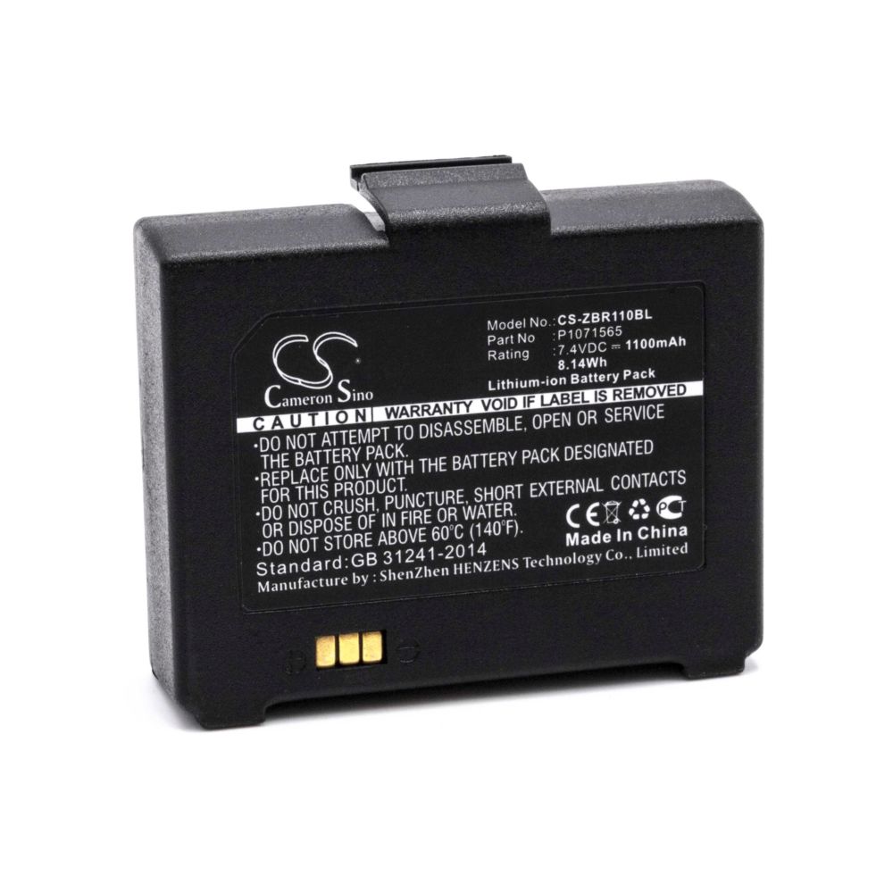Vhbw - vhbw Li-Ion batterie 1100mAh (7.4V) pour imprimante photocopieur scanner imprimante à étiquette comme Zebra P1071565, P1071566 - Caméras Sportives