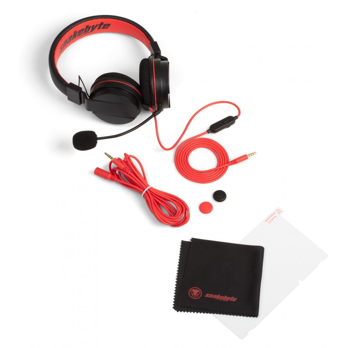 Snakebyte - Kit Gamer Kit Sound and protect snakebyte pour Nintendo Switch - Pack Clavier Souris