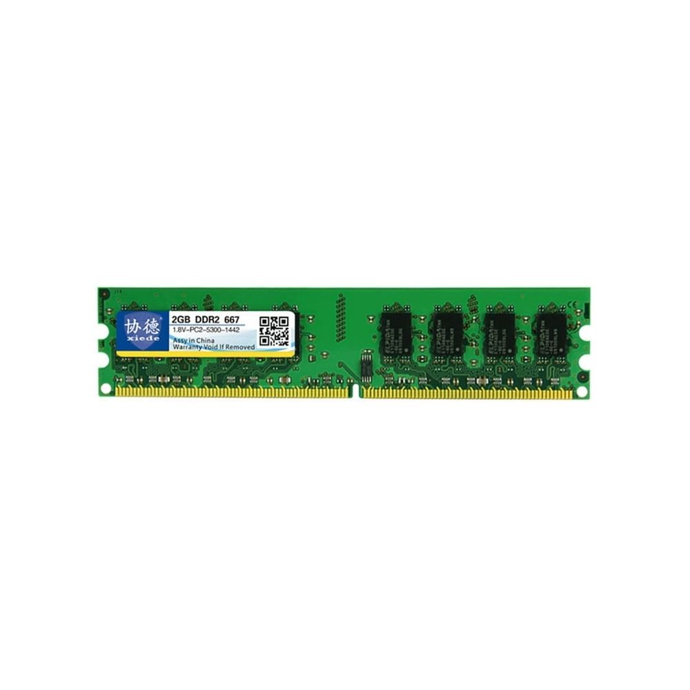 Wewoo - Mémoire vive RAM DDR2 667 MHz 2 Go Module de avec compatibilité totale pour PC bureau - RAM PC Fixe