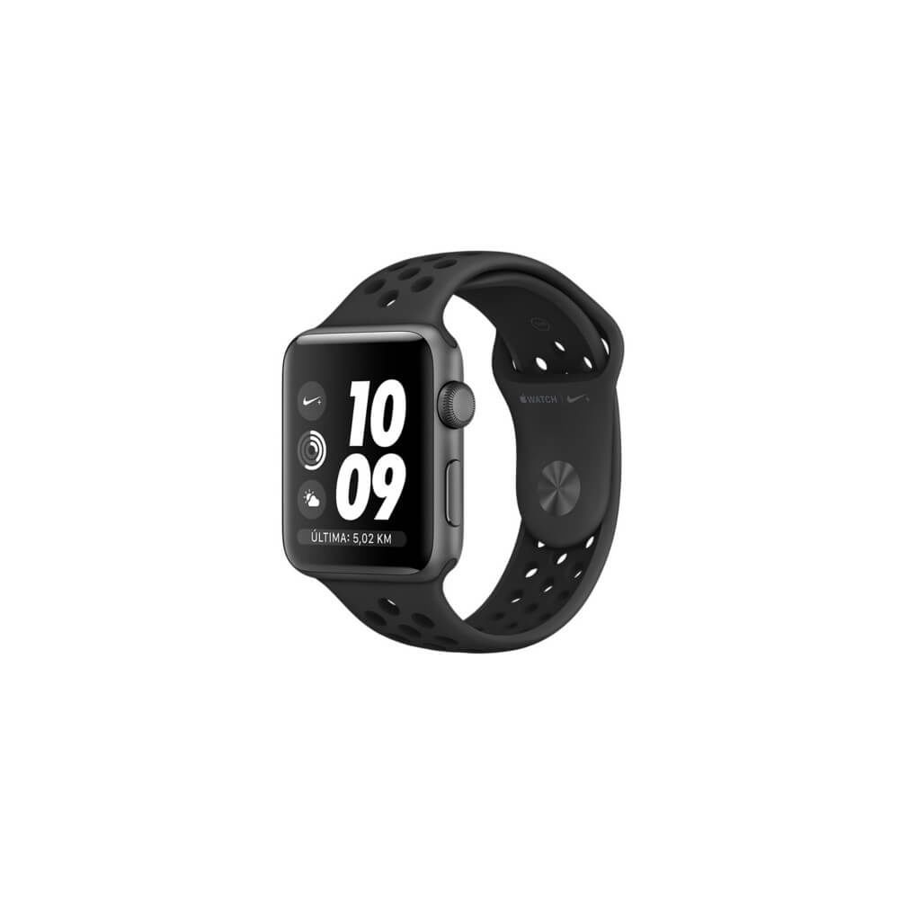 Apple - Apple Watch Series 3 Nike+ GPS Gris avec bracelet noir 42 mm MTF42QL/A - Apple Watch