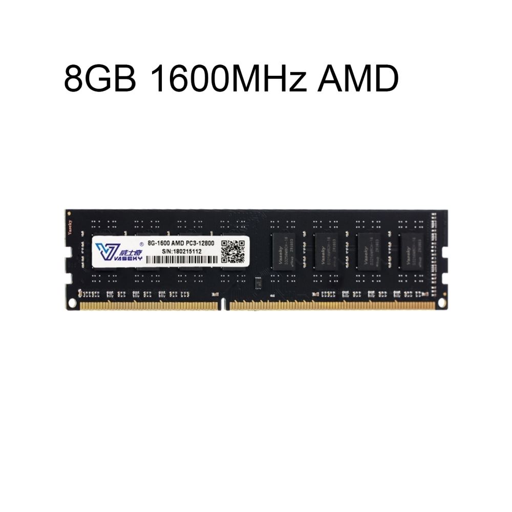 Wewoo - Vaseky 8GB 1600 MHz AMD PC3-12800 DDR3 PC Mémoire RAM Module pour Bureau - RAM PC Fixe