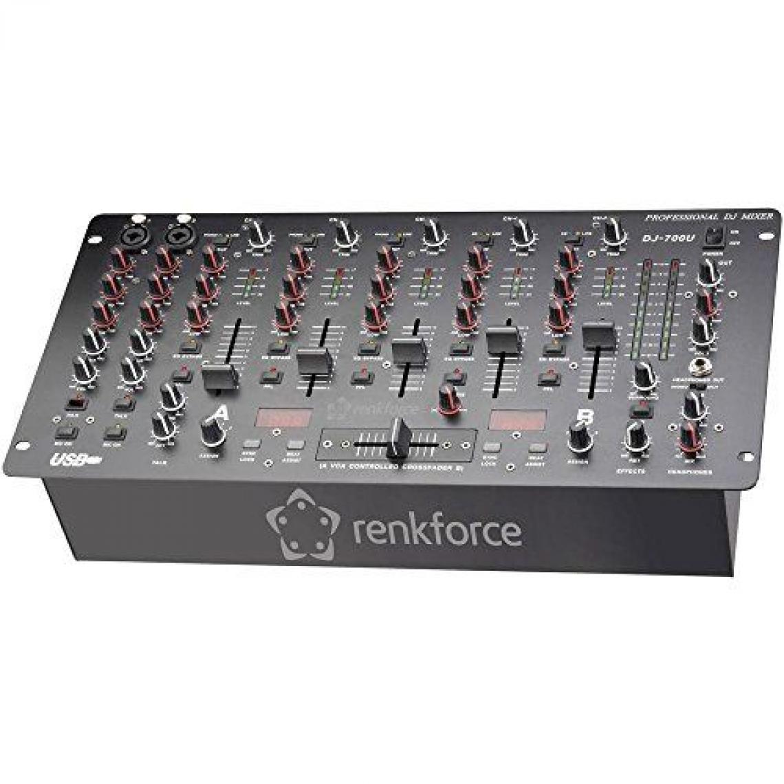 Inconnu - Table de mixage DJ 19 pouces Renkforce DJM700U USB - Tables de mixage