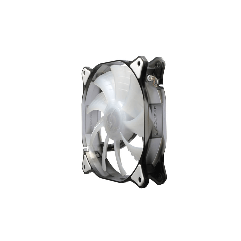 Cougar - Ventilateur LED - D12HB-W, LED blanches- 120mm - Ventilateur Pour Boîtier