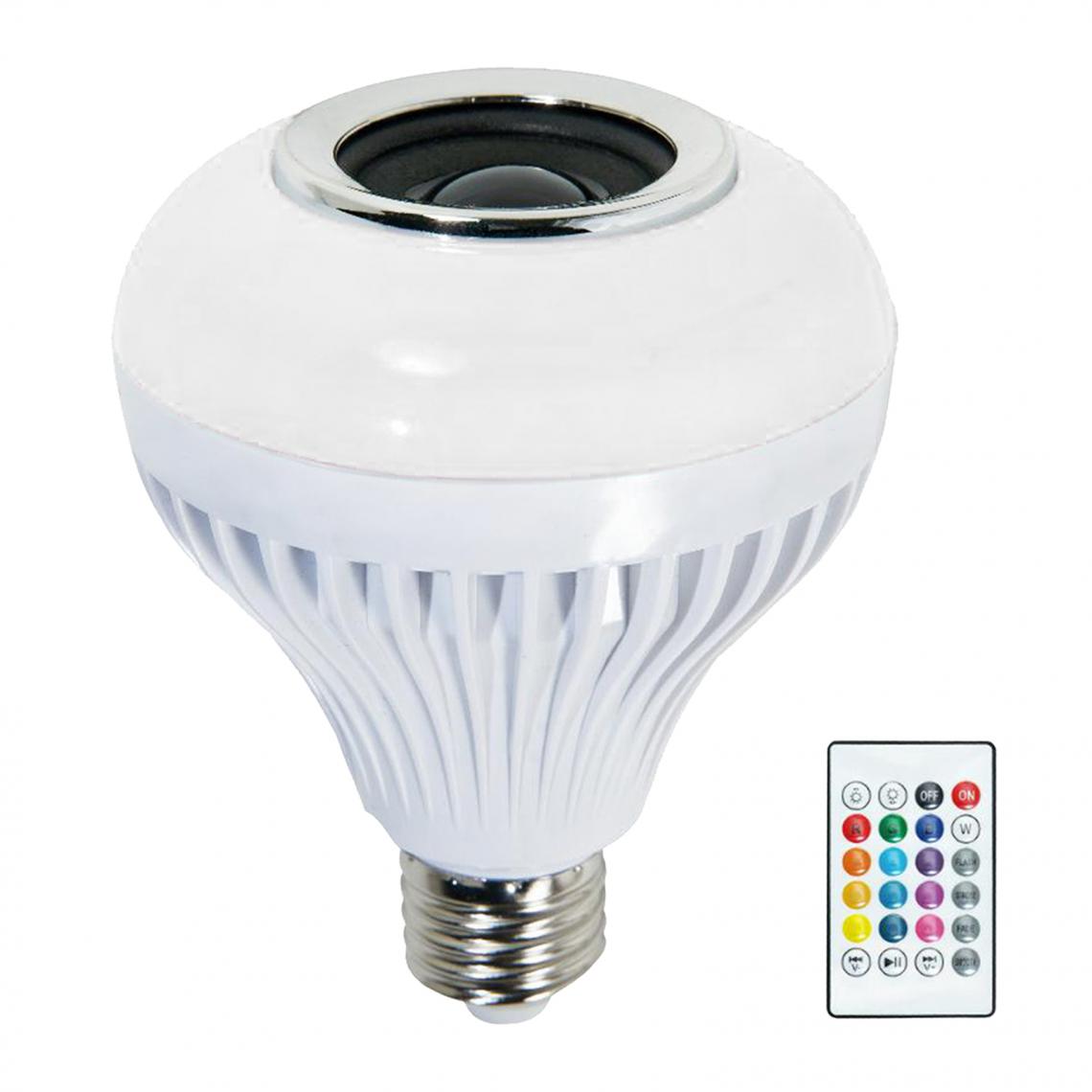 NC - Ampoule De Haut-parleur Sans Fil Bluetooth LED RGB E27 Lampe De Musique Style à Distance 1 - Ampoules LED