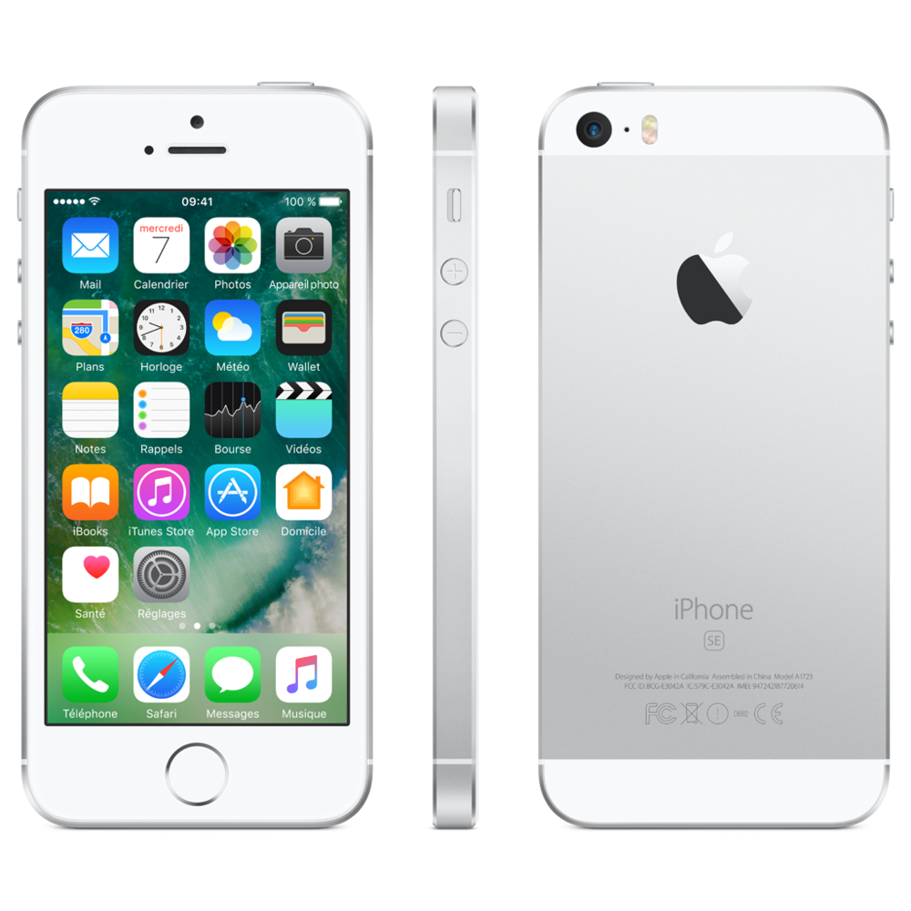 Apple - iPhone SE - 64 Go - MLM72F/A - Argent - iPhone