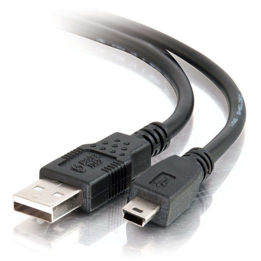 Cables To Go - C2G 2m USB 2.0 A/Mini-B Cable câble USB USB A Mini-USB B Noir - Câble USB