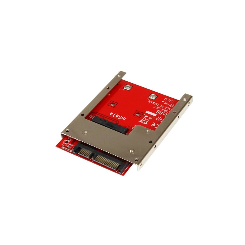 Startech - StarTech.com Adaptateur mSATA SSD vers SATA 2,5"" - Carte Convertisseur mSATA SSD vers SATA 2,5"" - Accessoires Boitier PC