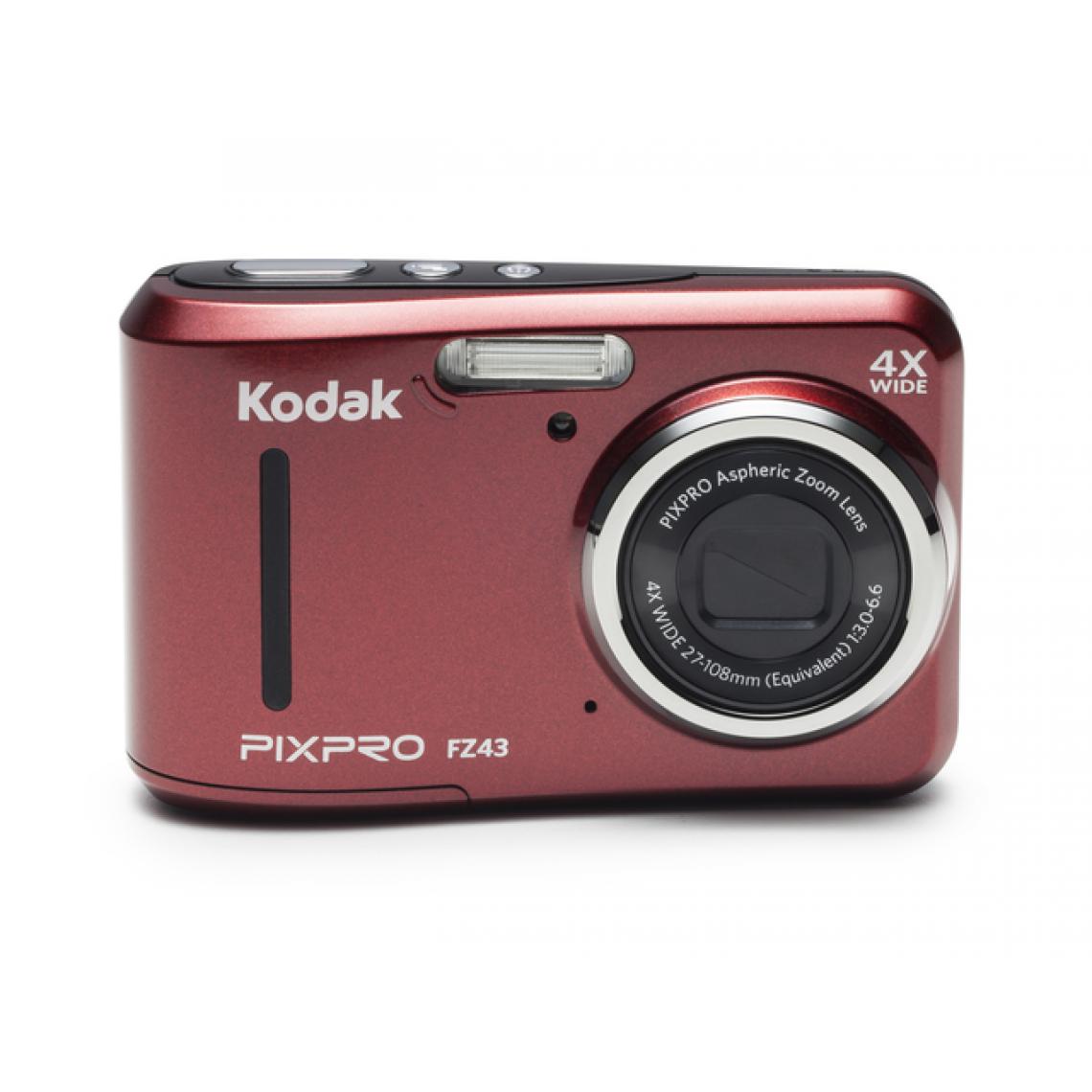 Kodak - KODAK - FZ43-RD - Appareil photo compact - Rouge - Appareil compact
