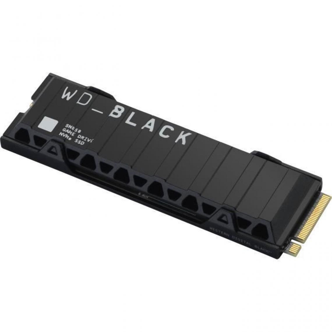 Western Digital - WD Black™- Disque SSD Interne RGB - SN850 - 2To - M.2 NVMe Dissipateur de chaleur (WDS200T1XHE) - Disque Dur interne