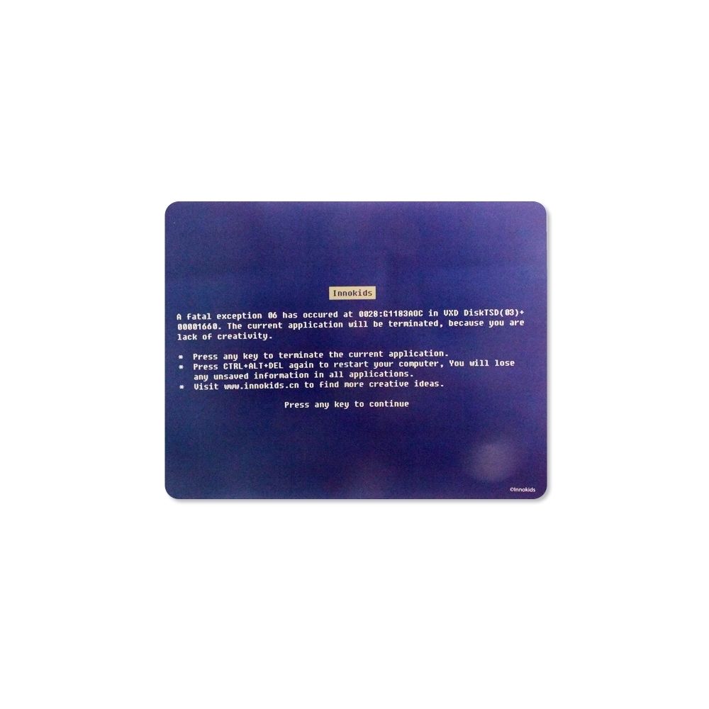 Totalcadeau - Tapis informatique écran bleu erreur fatale - Tapis de souris