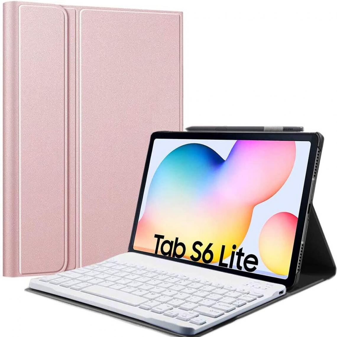 Universal - Tablette Samsung Tab S6 Lite 10,4 pouces (SM-P610/P615, 2020), couverture d'objet commercial en cuir, MAG amovible - Tapis de souris