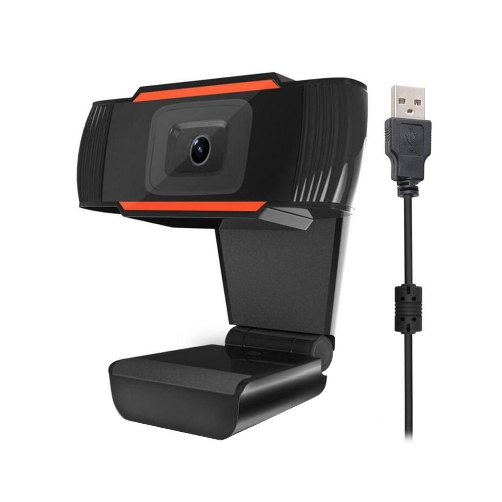 Wewoo - Webcam Orange pour Skype Ordinateur PC Portable, Longueur du câble: 1.4m 12.0 Méga Pixels HD 360 Degrés USB 2.0 Caméra PC avec Microphone - Webcam