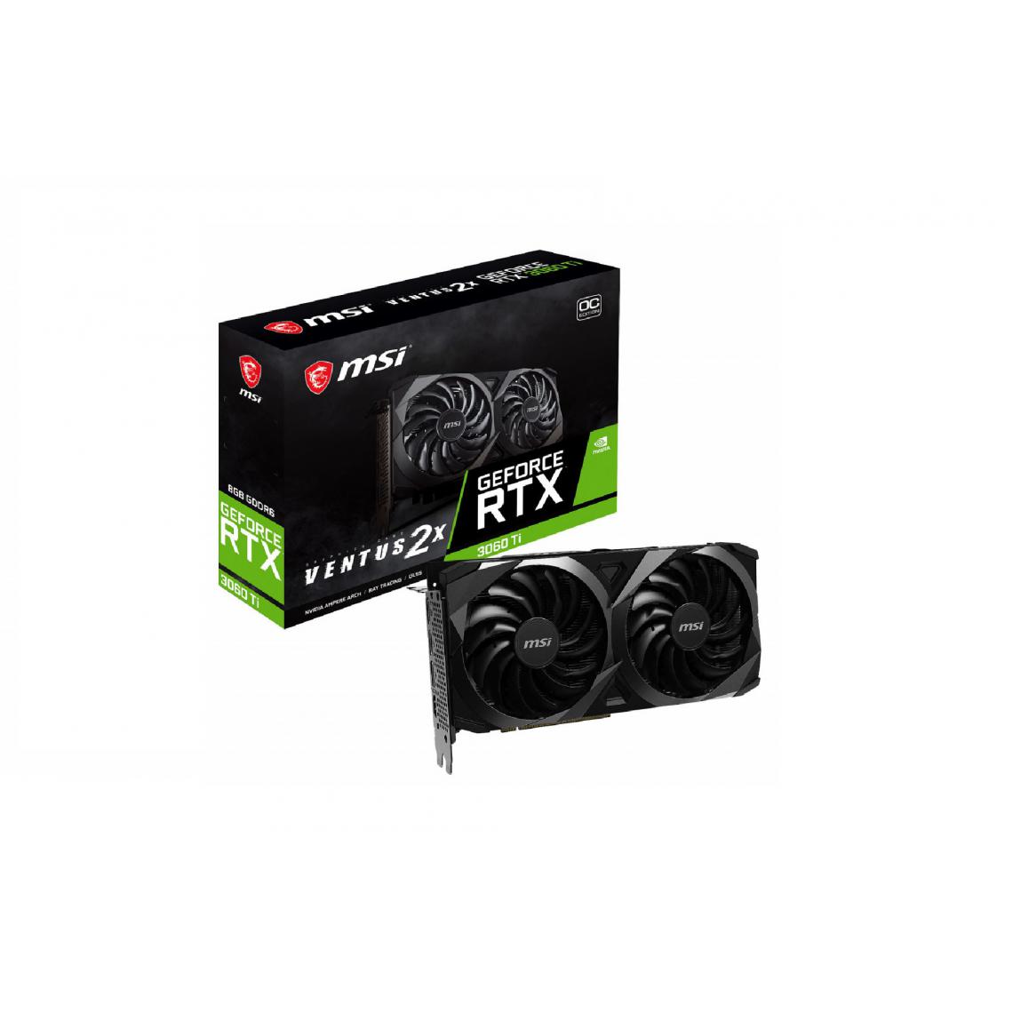 Msi - GeForce RTX 3060 Ti VENTUS 2X OCV1 - Dual Fan - 8Go - Carte Graphique NVIDIA