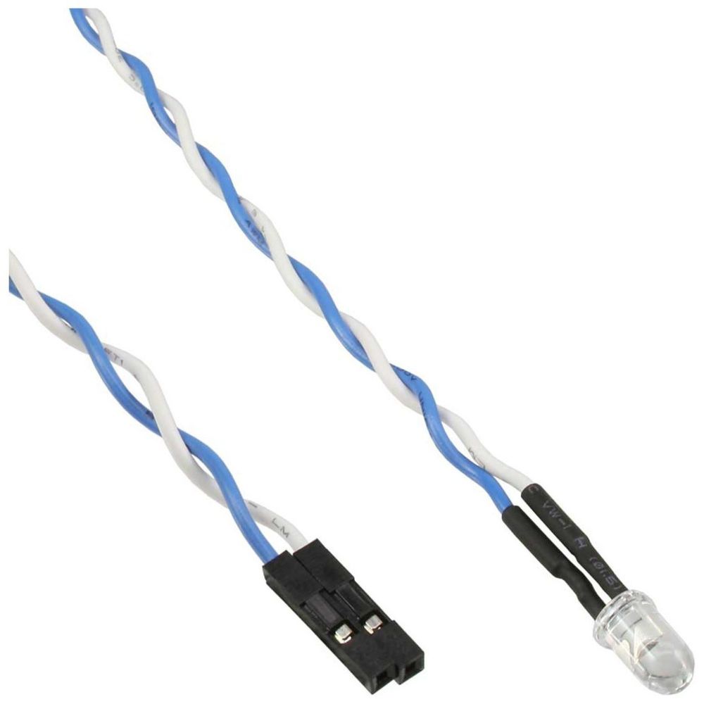 Inline - Carte mère InLine® Power / HDD LED bleue 5mm 0.8m - Switch