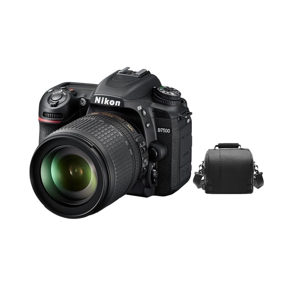 Nikon - NIKON D7500 KIT AF-S 18-105MM F3.5-5.6G ED VR + Nikon Bag - Reflex Grand Public