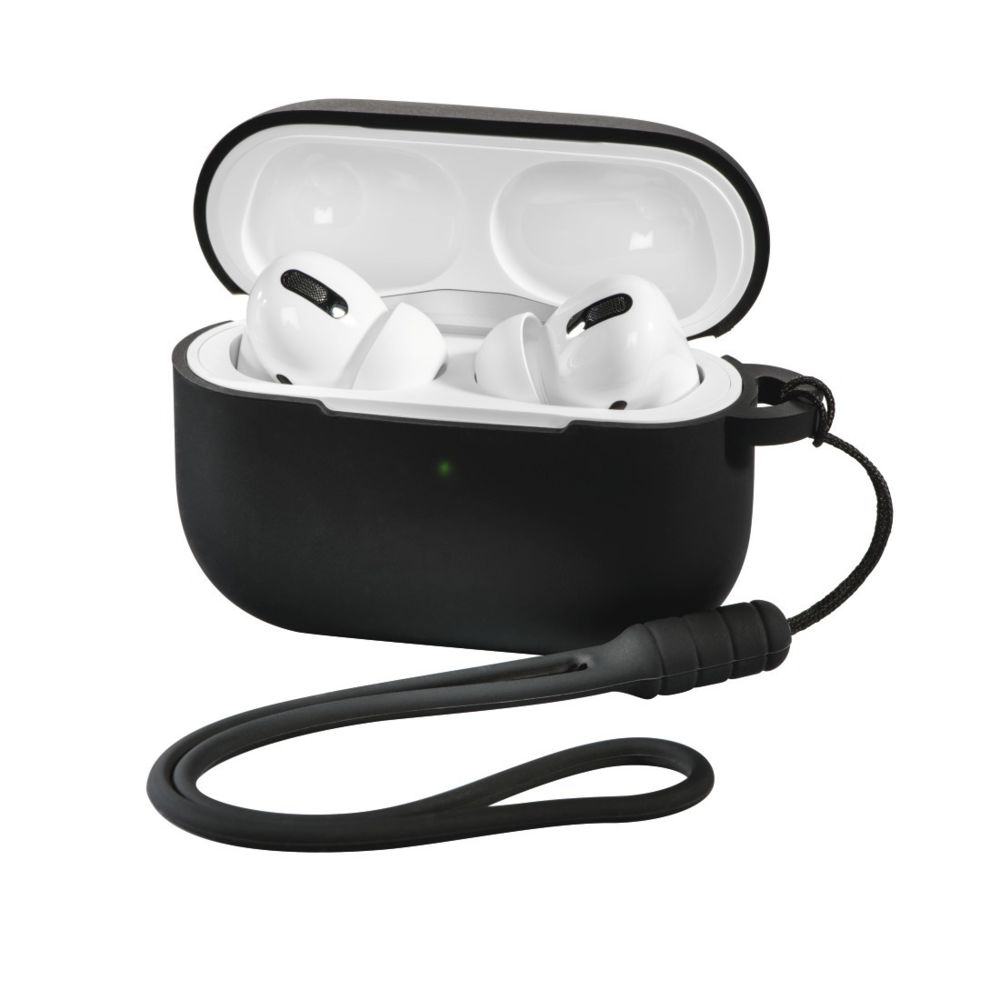 Hama - Étui de protection pour boîtier Apple AirPods Pro - Noir - Accessoires casque