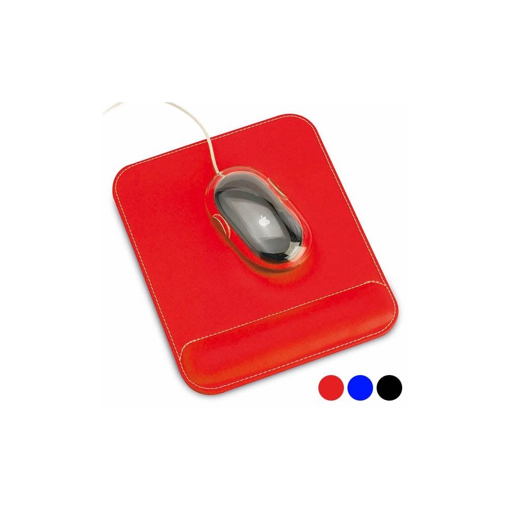 Totalcadeau - Tapis de souris à bande de confort avec repose poignet Couleur - Rouge - Souris